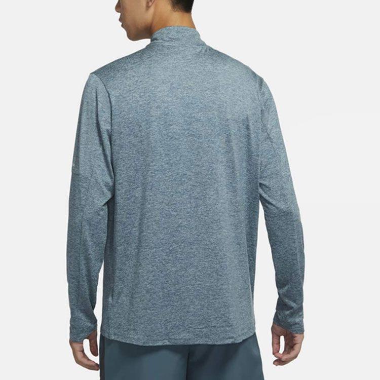 Nike T Shirts Men's Blue Stand Collar Moderate Straight Fit DD4757-058