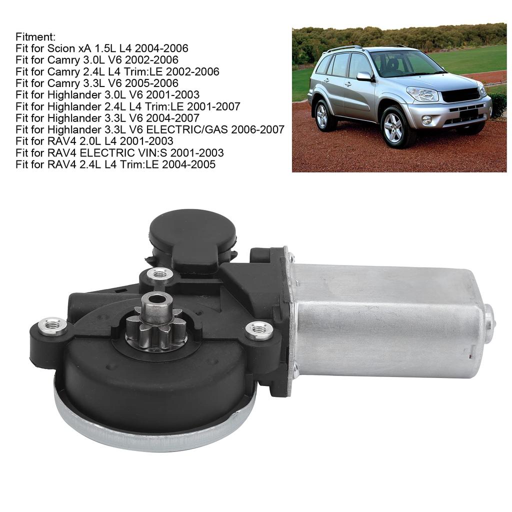 Motor elektrického okna, Motor regulátoru elektrického okna, Ochrana proti přehřátí, 85720-32150, Highlander 3.3L, V, 6, 2004-2007