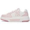 New York Yankees Synthetikleder Low-Top Skateboard-Schuhe Unisex Rosa 3ASXM075N-50PKS