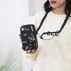 Borsa portatile multifunzionale per telefono, borsa a tracolla in tessuto Oxford, borsa da braccio con cerniera a forma di cuore, borsa a tracolla