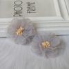 10Pcs 5CM Wrinkle Chiffon Fabric Cored Flowers For DIY Hair Accessories Hats Headband Wedding Dress Decoration