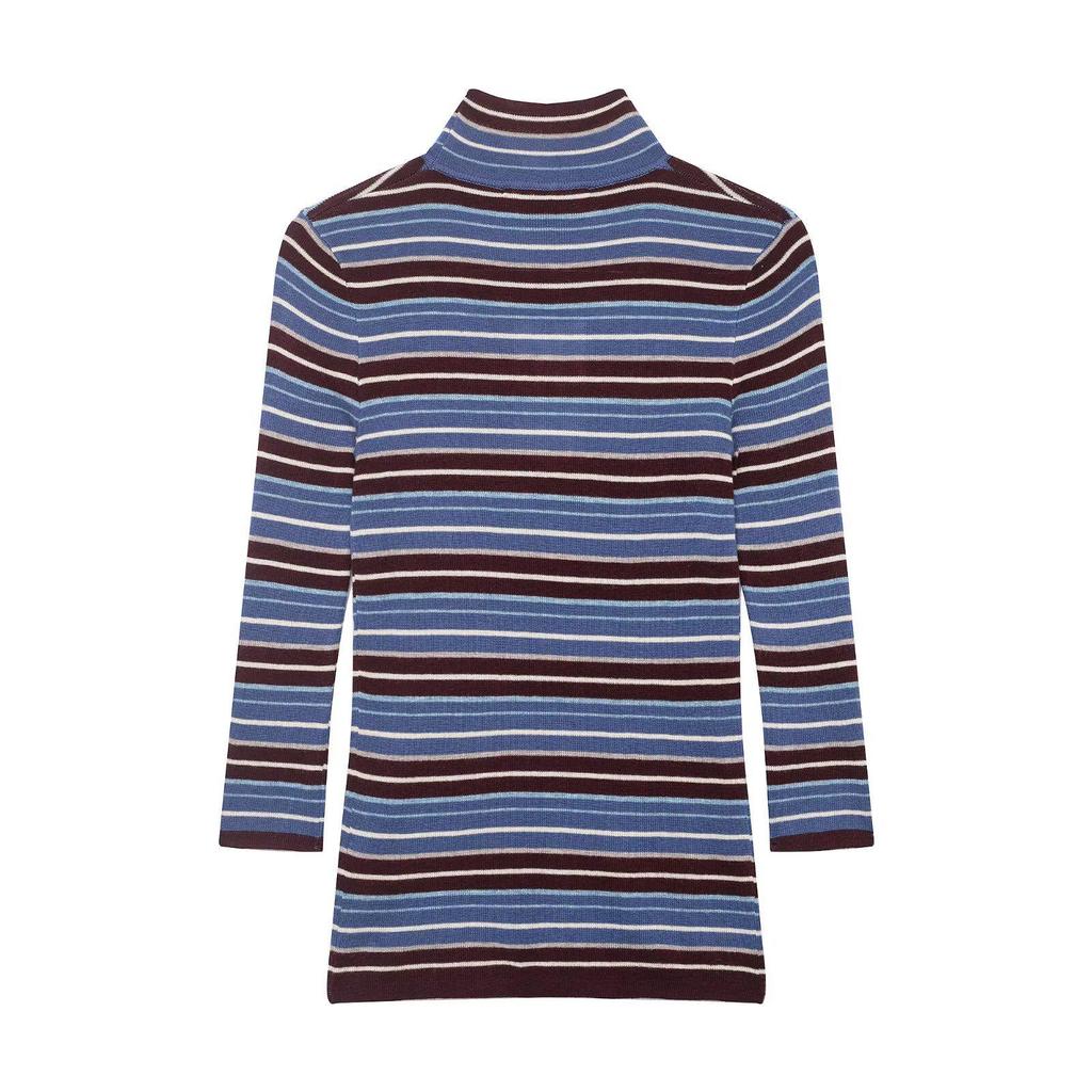 European Style Striped Knit Pullover for Women - Spring 2026 Collection