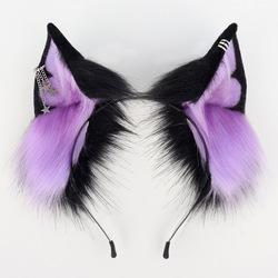 Handgefertigtes Plüsch-Fuchsohr-Stirnband Realistisches Tierohr-Haarschmuck für Comic-Con & Andere Festivalgeschenke