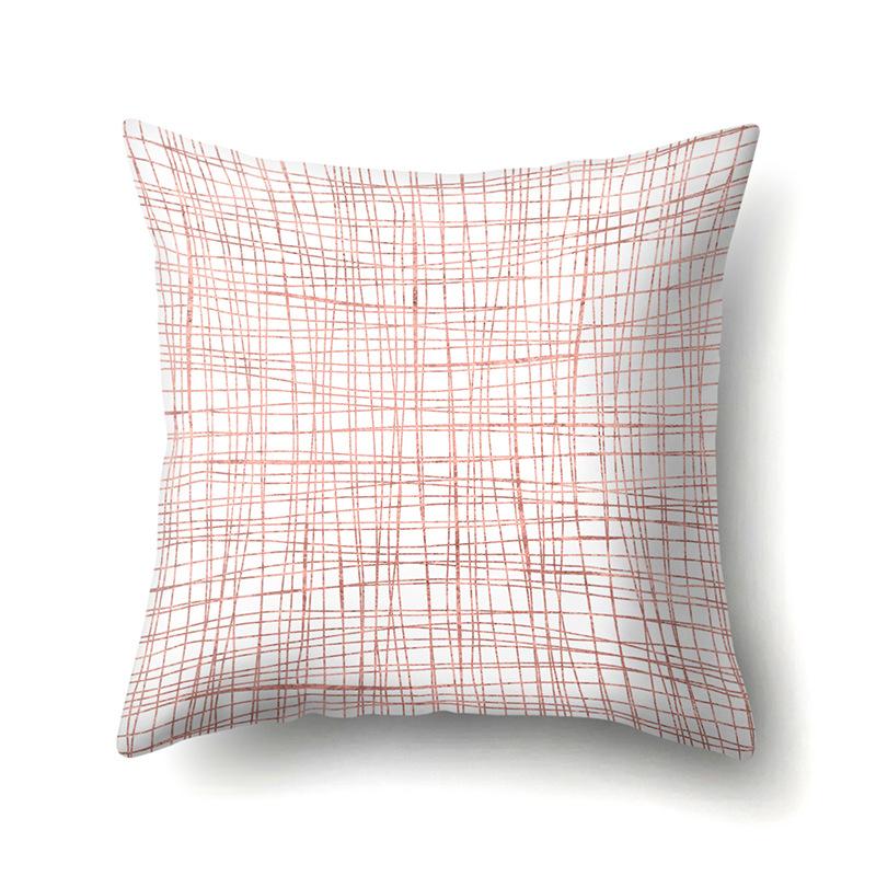 Polyester Pillow Case Automobile Decoration Home Printed Pillow Case Waist Cushion Cover Car Cushion Head Cushion Cover