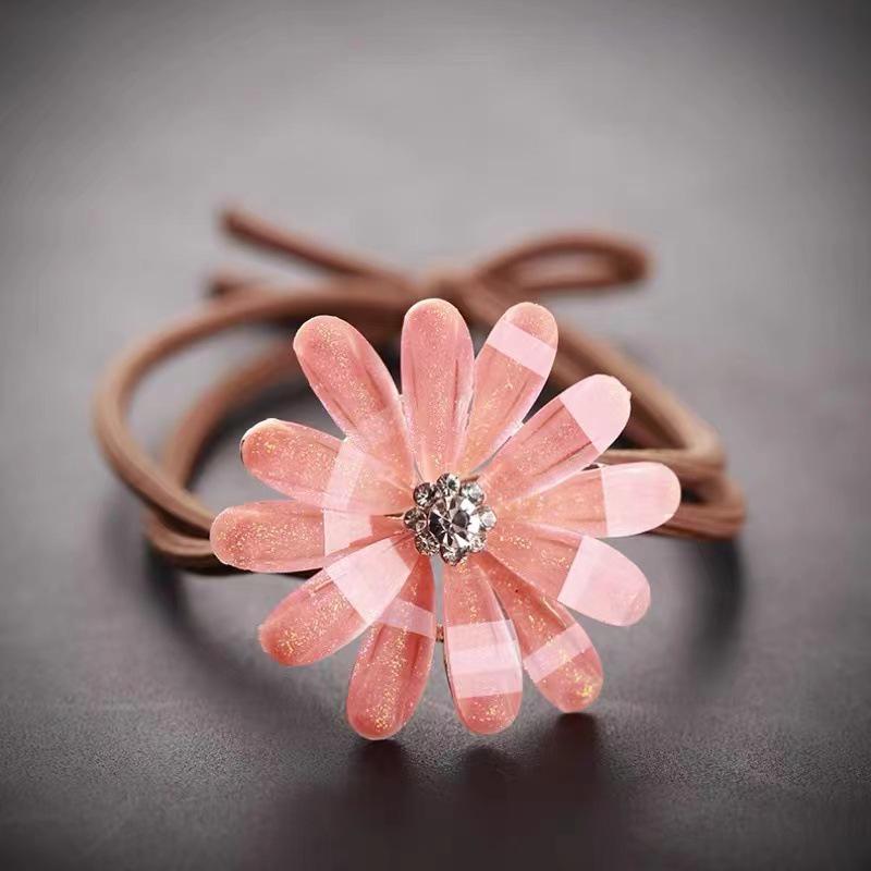 Coreean Retro Ochi de Pisică Stras Floare Elastic de Păr Bandă Elastică
