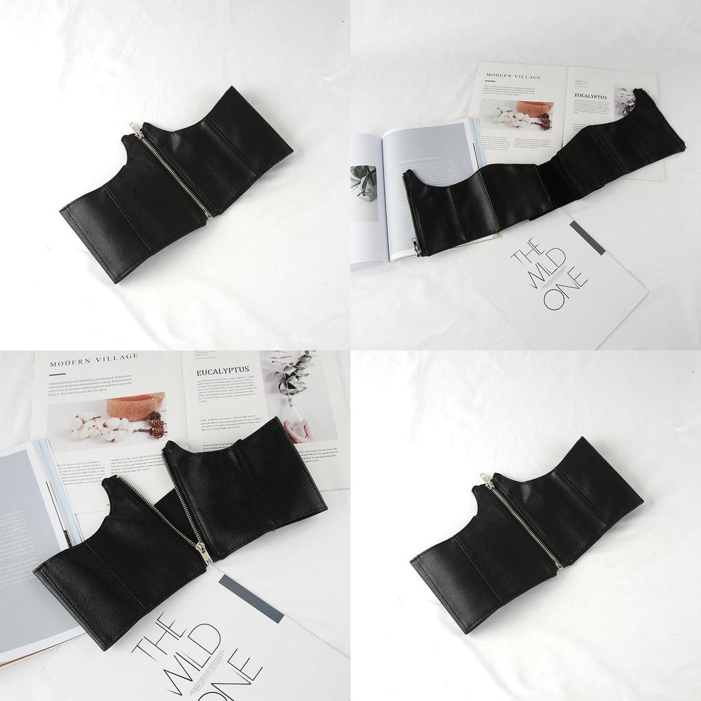 Simple Solid Color Artificial Leather Women Casual Wide Waistband With Zipper For Outdoor Fashion Streetwear