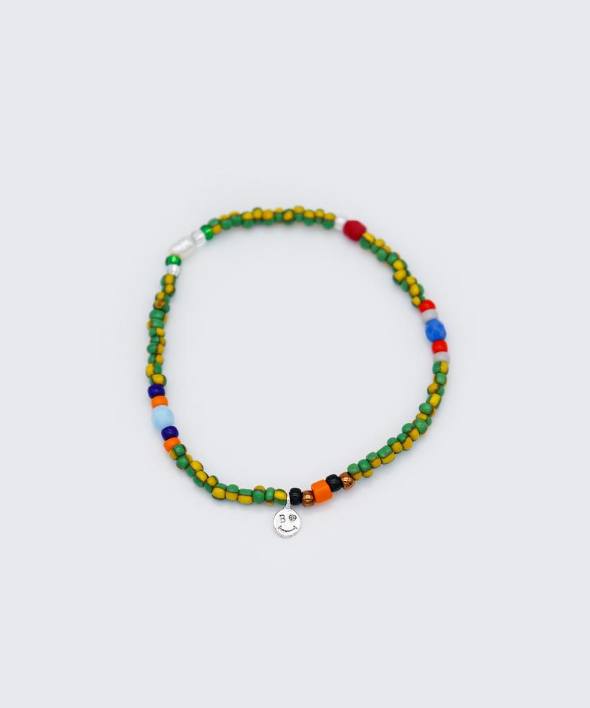 Bonbeau Tropic Play Color Beads Bracelet Mini Smile Charm Tropic Color Beads Bracelet