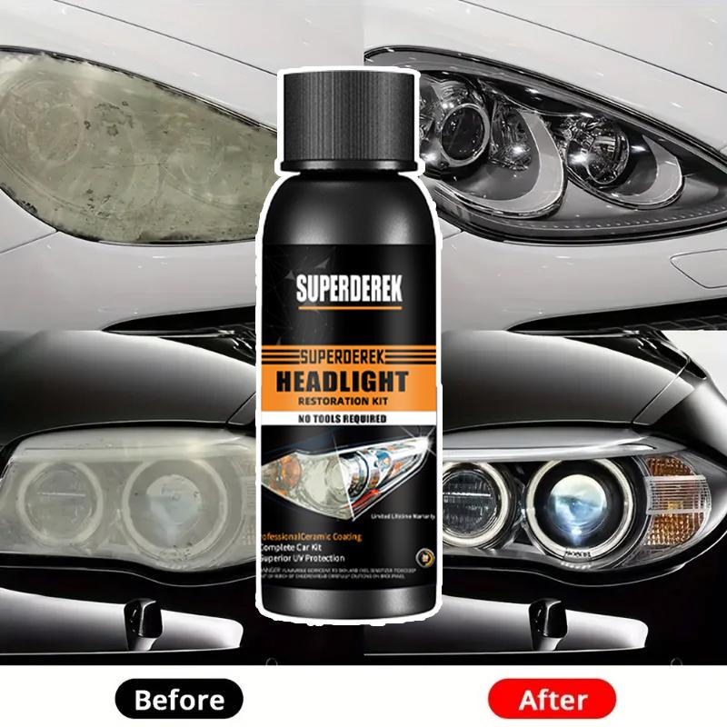 Headlight Polish Headlight Restoration Polish Kit Liquid Vaporizer Polymer Liquid Anti-scratch Scratch Clean Maintenance