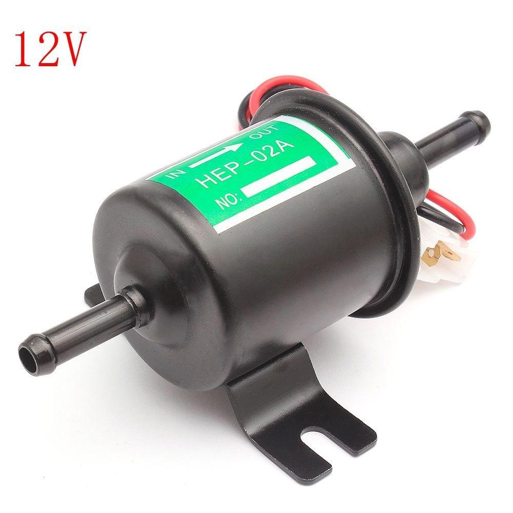 Universal 12V Electric Fuel Pump Low Pressure Bolt Fixing Wire Diesel Petrol HEP-02A For Car Carburetor Motorcycle ATV