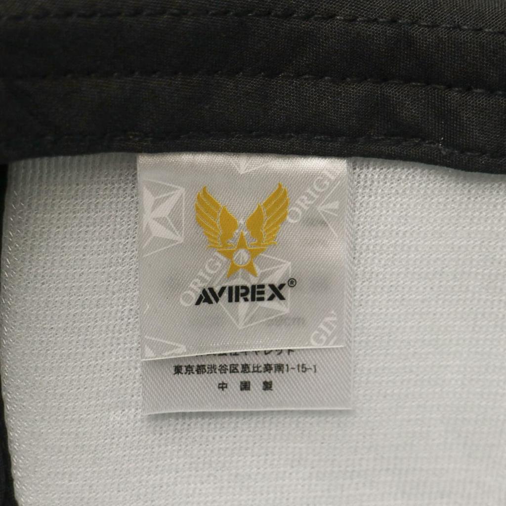 Avirex MESHCAP USA Size Hat, Black, 57.0-59.0cm