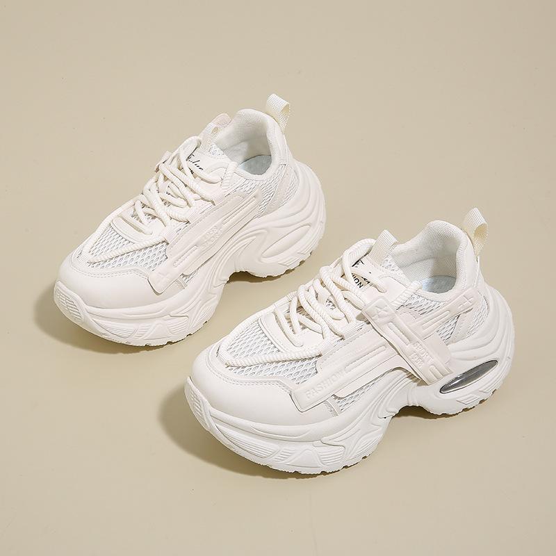 

Новые папины кроссовки женские осенние студенческие спортивные беговые повседневные туфли на платформе с увеличением высоты 40 бежевый