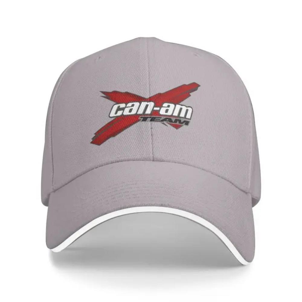 Cappellino da Baseball con Stampa Logo BRP Can Am Personalizzato Cappelli Sandwich Casual Estivi per Uomo Donna Sport all'Aperto Cappello con Visiera Parasole Regolabile