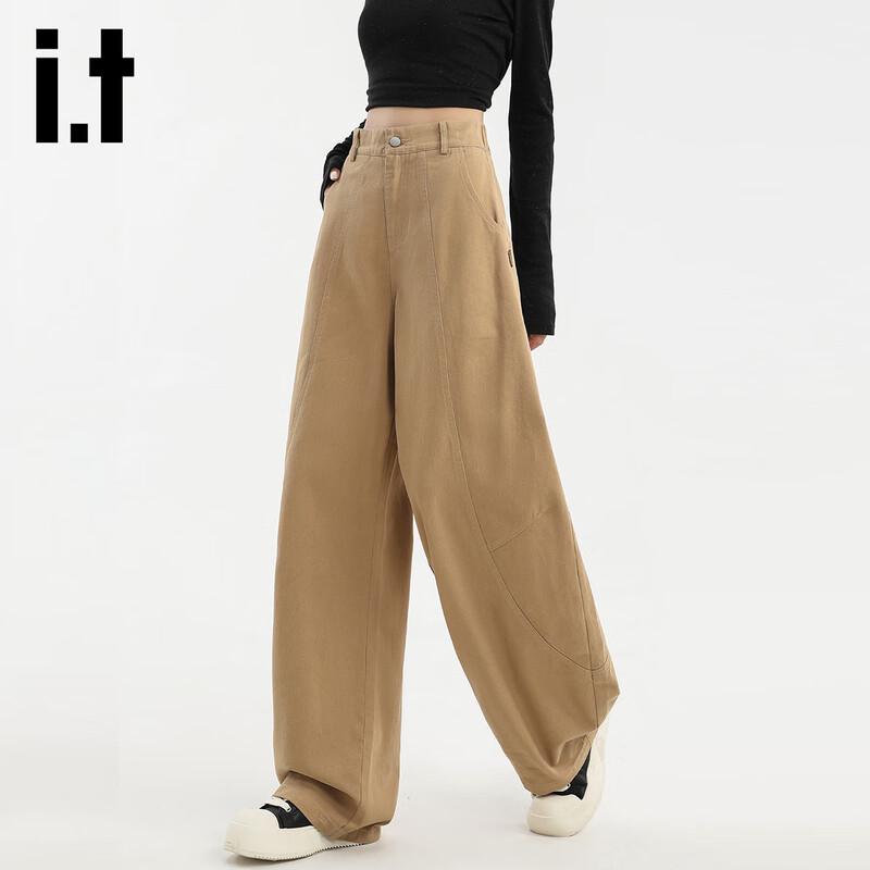 Izzue It Women's High-Waist Curved-Leg Wide-Leg Pants