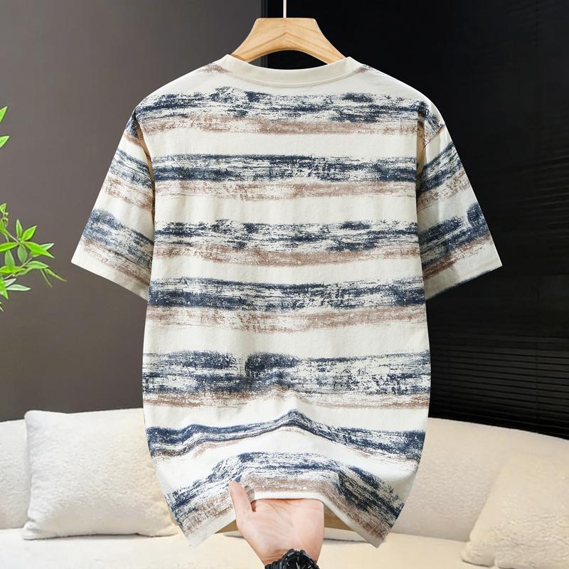 Nadměrná velikost 4XL-11XL Módní Oversized Tričko Pánské Vrcholy Krátký Rukáv Letní Pánské Oblečení