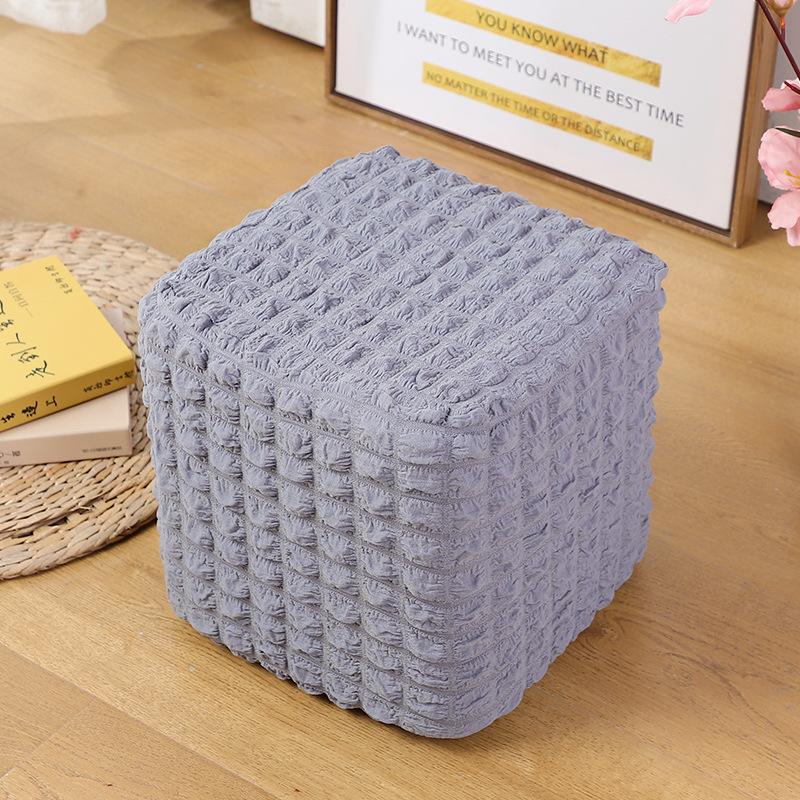 

1PC Elastic Ottoman Slipcover, Removable Footstool Footrest Cover for office and home світло-сірого кольору