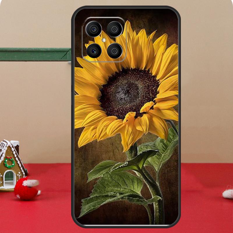 Beautiful Yellow Sunflower Case For Honor Magic 8 5 6 7 Lite Honor 400 Pro 200 70 90 X8c X8b X9a X9b X9c X9d Win Cover