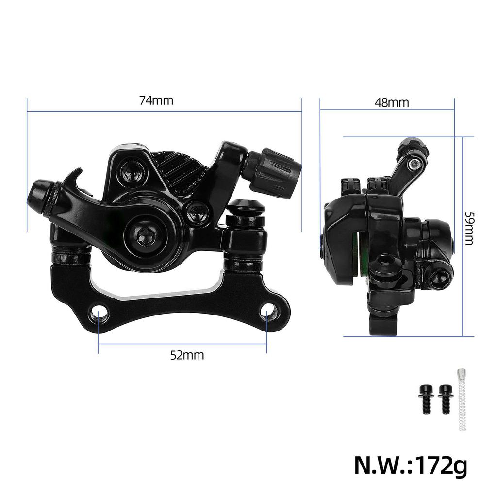 Schwarze Vorderradscheibenbremse für Kugoo M4 Roller(Fächerform)