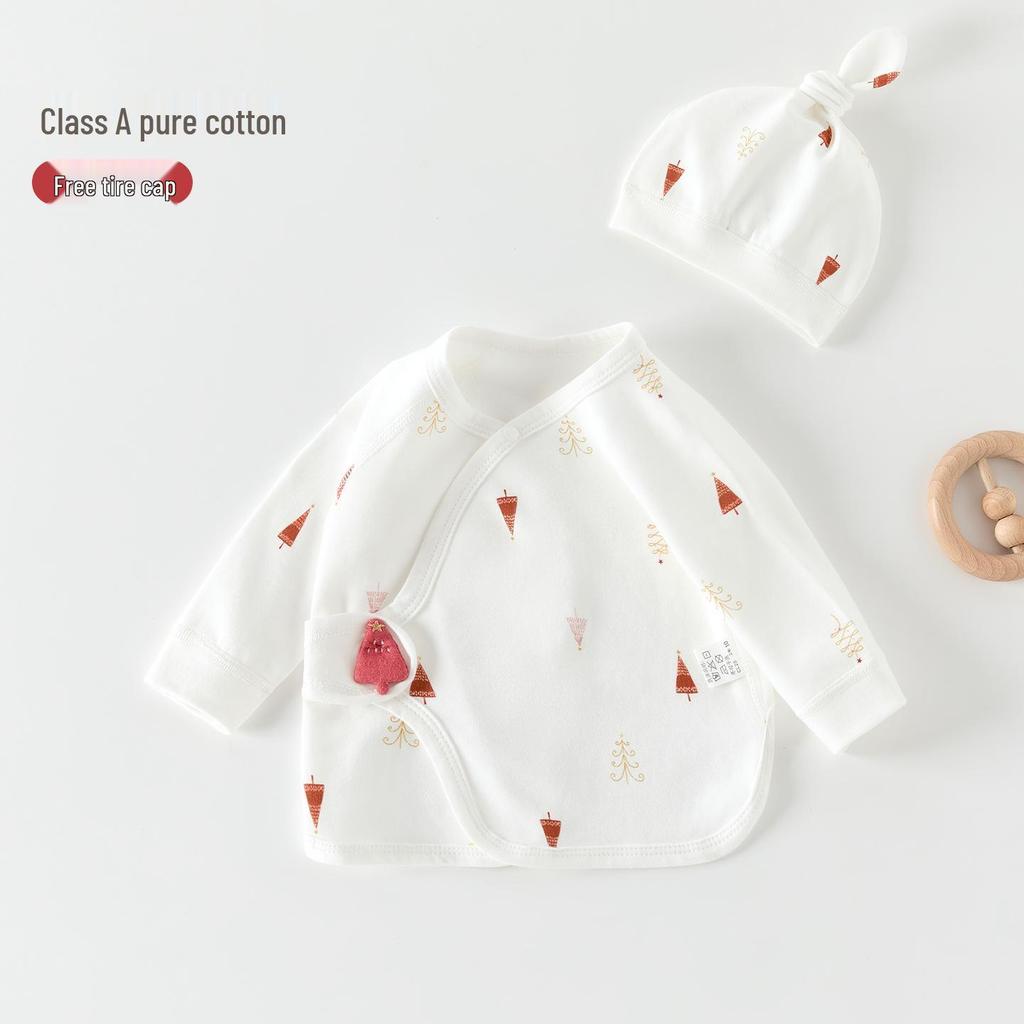 Newborn Half-Back Shirt - Pure Cotton, Class A - 0-3 Months