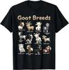 Educational GoaT-Shirt Goat Breeds Farm Animals of the World Gift Unisex T-Shirt