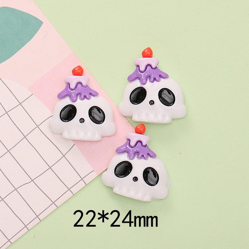 

10Pcs New Mini Cute Cartoon Halloween Collection Flat Back Resin Cabochons DIY Jewelry Craft Decoration Accessorie