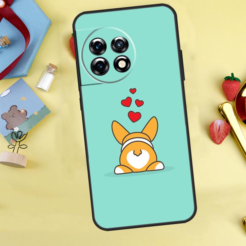Cute Corgi Dog Case For OnePlus 15 13 13R 13T 12 12R 11 10 9 10R 10T 8T Nord 5 CE 4 2 3 Lite N20 N30 Cover