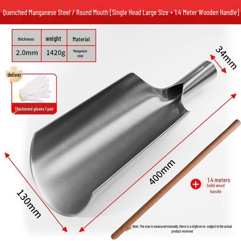 Luoyang Multi-functional Iron Shovel for Soil, Trees, and Pits - Outdoor and Household Use