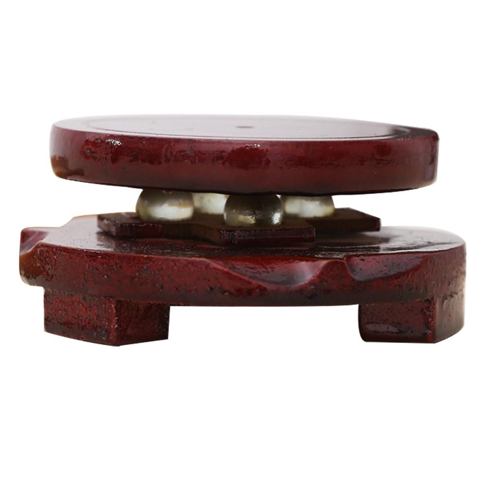 Sturdy Round Wood Display Riser Stand for Mini Potted Plants Bonsai Fish Tanks Sculptures Crafts Home Decor Wooden Pedestal Desk