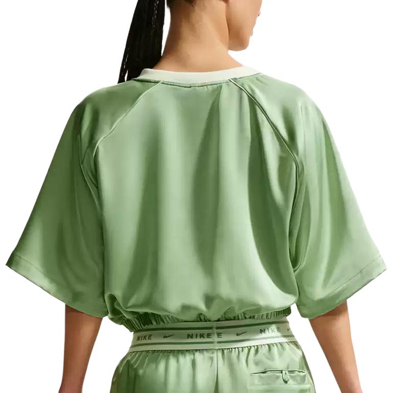 Nike V-Neck Short Sleeve Knit T-Shirt Women Tops IH1331-006