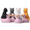 Educational Toy Desktop Ornament Sitting Pink Duck Cat Cat Miniature Small Statue Cat Ornaments