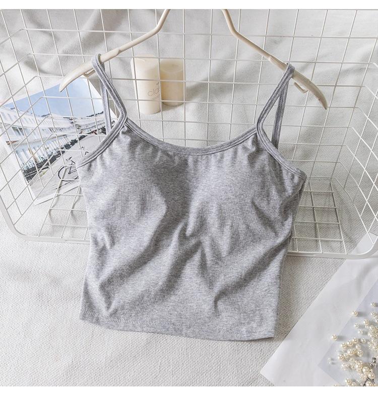 Sonnenbad Damen Rückenfreies Tanktop mit Brustpolstern - Energie tanken und kühl bleiben