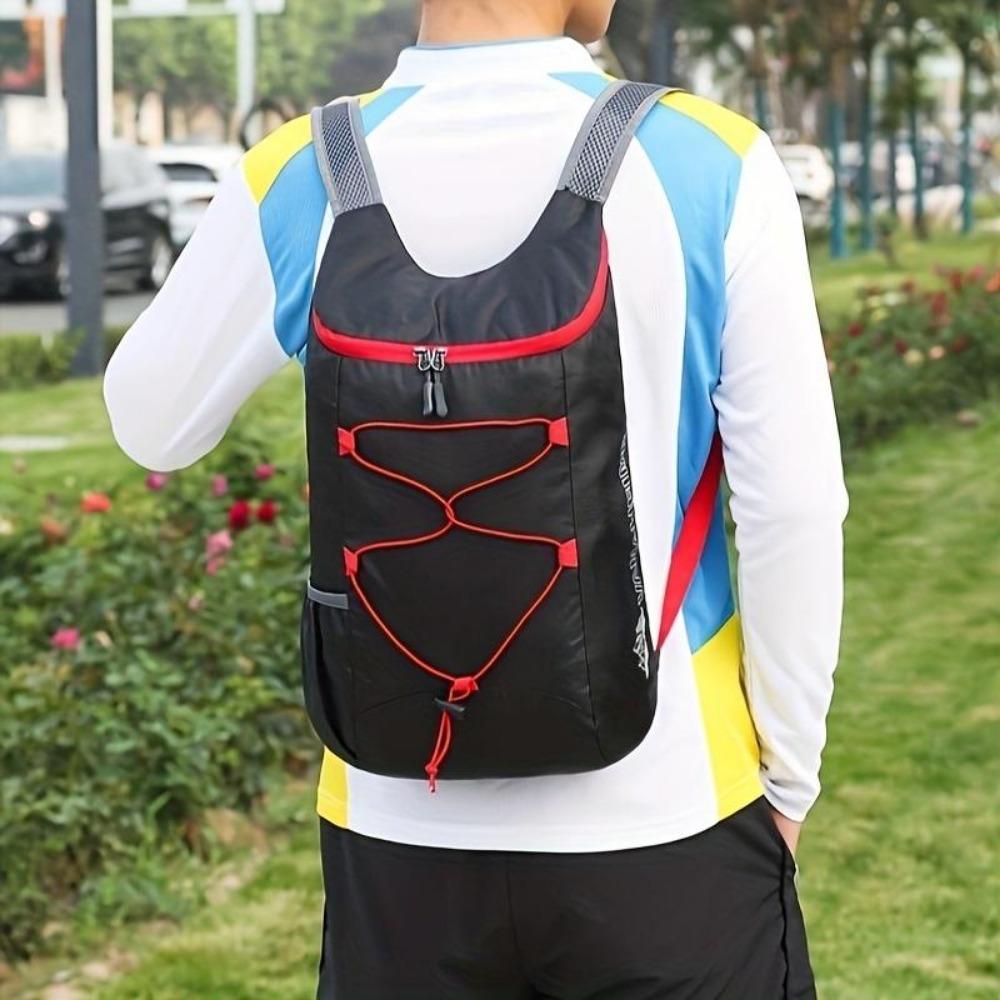 Small Portable Multifunctional Sports Backpack, Foldable Lightweight Waterproof Storage Bag For Men Outdoor Camping Hiking Travel Backpack