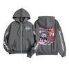 Kids Fashion Women's Lightweight Long Sleeve Zipper Hoodie Printed Hoodie With Pockets
