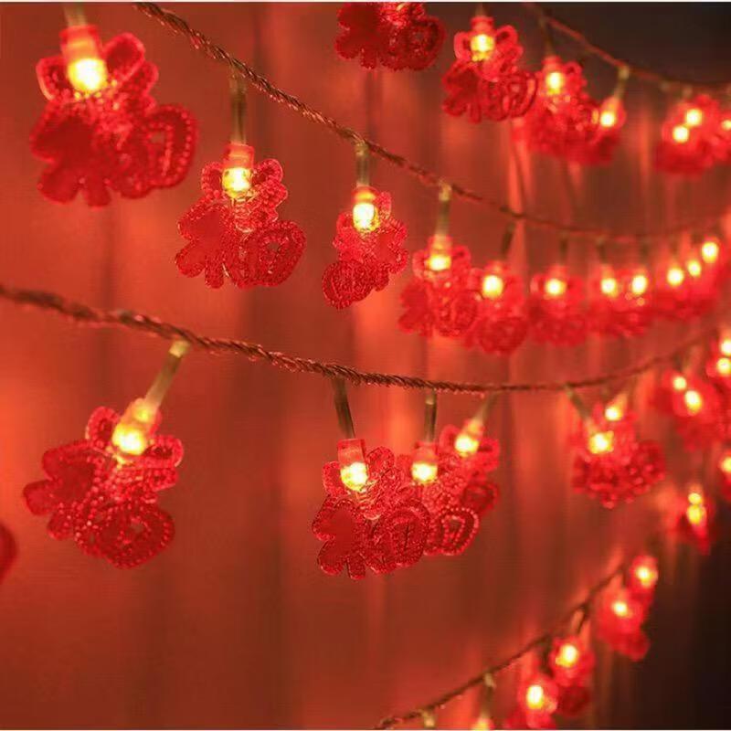 Chinese New Year Red Lantern String Lights