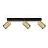 Reflektor Nesto 3 Gu10 Czarny Alu Italux Spl-23436-3-Bk-Gd