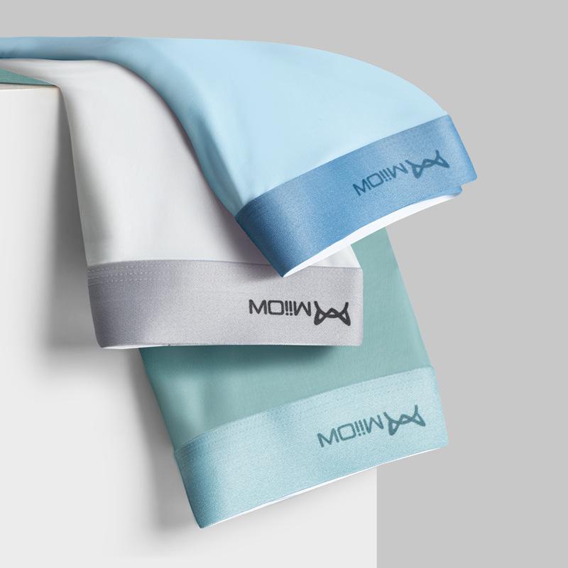 

3pcs Men s Underwear Men s Thin Summer Ice Silk Flat Angle Pants Boxer Brief L