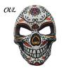 Festival-Kostümzubehör Tag der Toten Totenkopfmaske, Halloween Zucker Vollgesichts-Realistische Maske für Erwachsene Maskenball-Party-Accessoire Cosplay,