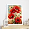 30x40cm Flower Canvas Wall Art Painting with Frames for Living Room Bedroom Decor Pictures Housewarming Gift