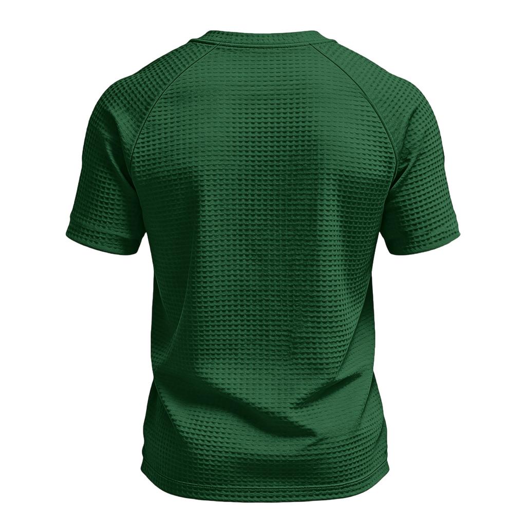 Men's Loose And Casual Flag-print T-shirt, Short Sleeve Shirt