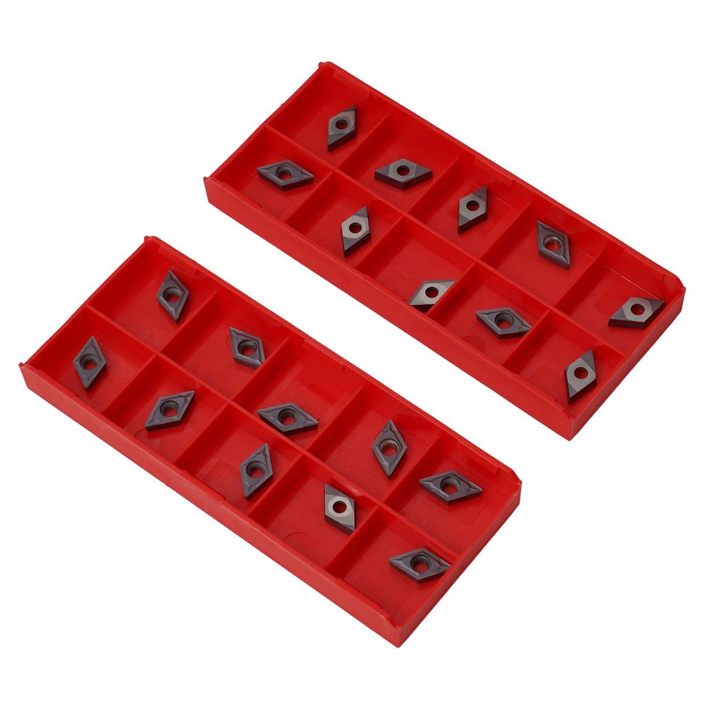20pcs DCMT21.51 DCMT070204 VP15TF Carbide Inserts For Lathe Turning Tool Holder