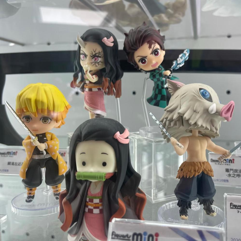 6pcs/set Anime Demon Slayer Kimetsu No Yaiba Figure Kamado Tanjirou Action Figure Agatsuma Zenitsu Nezuko Warrior PVC Model Toys