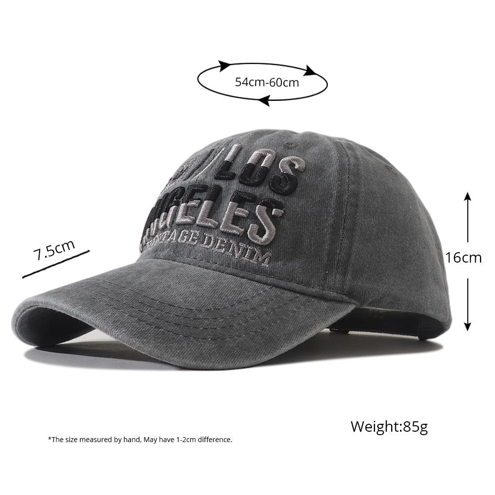 New Unisex Retro Letters Embroidered Baseball Cap Casual Sun Protection Peaked Caps For Women Men Outdoor Sunshade Hats