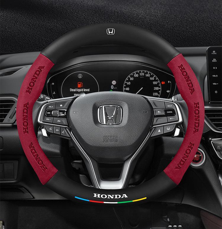Honda Inspire Steering Wheel Cover 2019-2022: Suede, Genuine Leather, Carbon Fiber, All-Season
