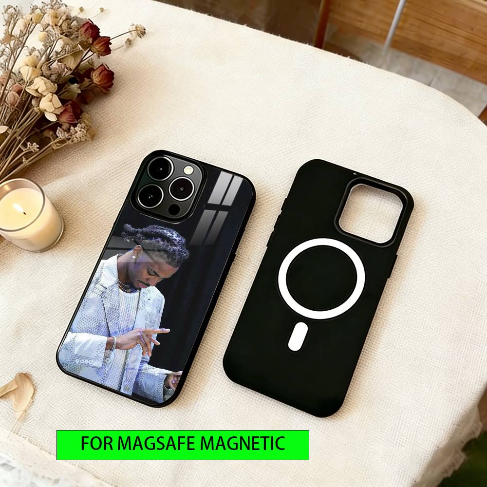 Ja Morant Phone Case For iPhone17,16,15,14,13,12,11 Plus,Pro Magnetic with Magsafe Wireless Charging