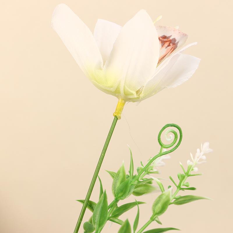 10Pcs Silk Orchid Bouquet Artificial Faux Flowers For Wedding Home Decor Diy Desk Vase Arrangement Floral Artificial Flowers