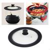 Multifunctional Tempered Glass Lid Pot Silicone Cover Kitchen Utensils Cookware Parts