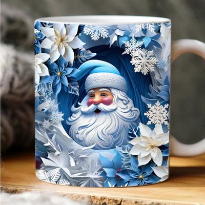 Christmas Santa Claus Ceramic Coffee Mug New Water Cup