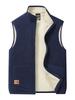 Men's Plus Velvet Thickened Warm Stand Collar Casual Winter Vest