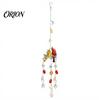 Colorful Light Catching Decor Cardinals Faux Crystals Suncatcher, Hanging Sun Catcher for Windows, Bird Wind Boho Balcony Decoration Chimes