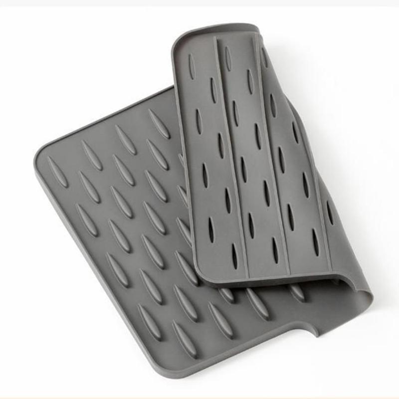 Nonslip Silicone Pot Holder Heat Proof Trivet Sloped Surfaces For Efficient Liquid Drainage And Storage
