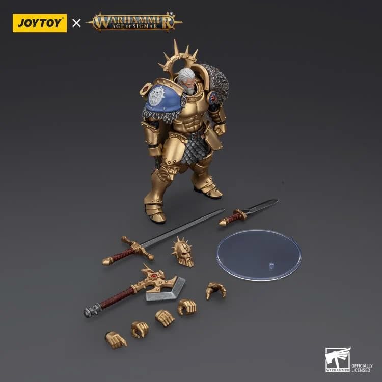 JOYTOY Warhammer Stormcast Eternals Black Talon Silver Wolf Hendrick Scale Action Figure 1/18 (Assembled)